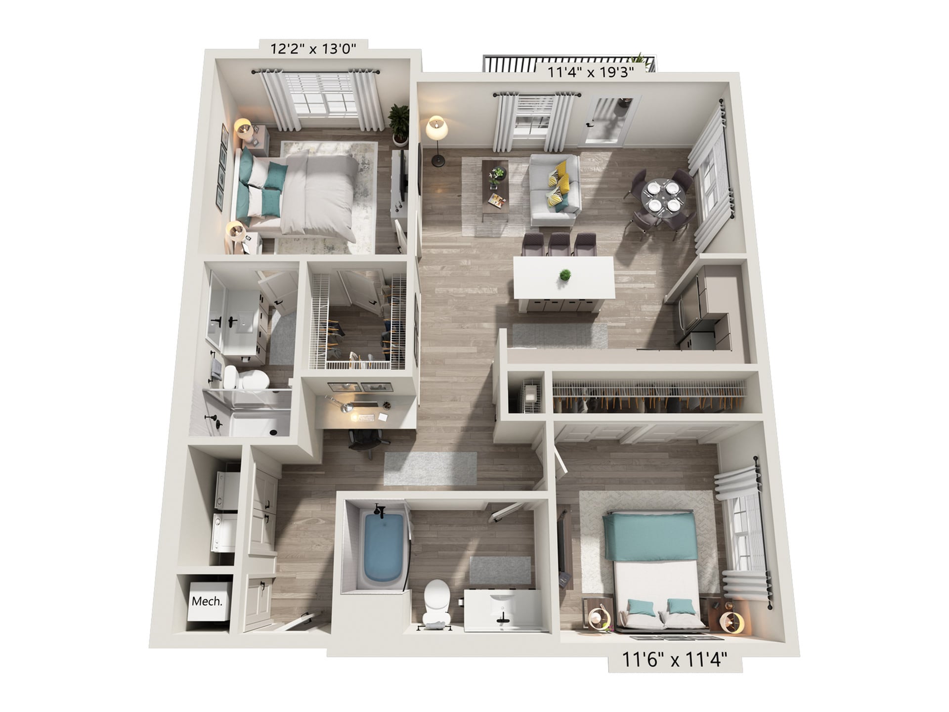 B2 floor plan