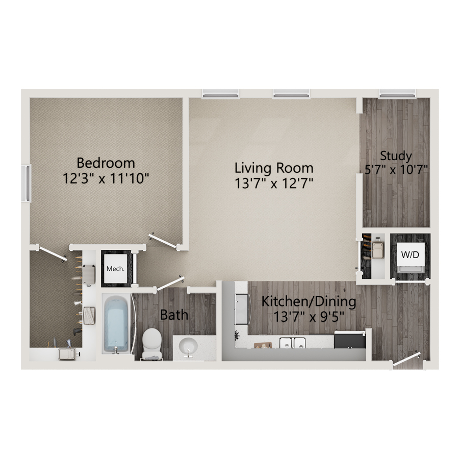 A1 floor plan