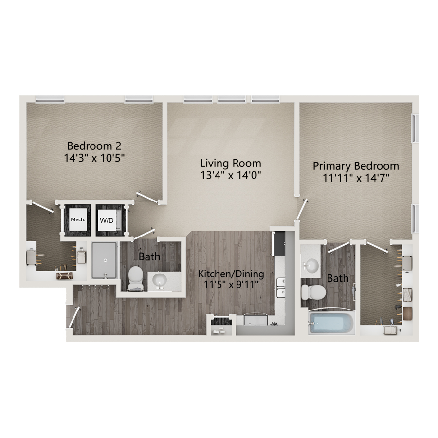 B2 floor plan