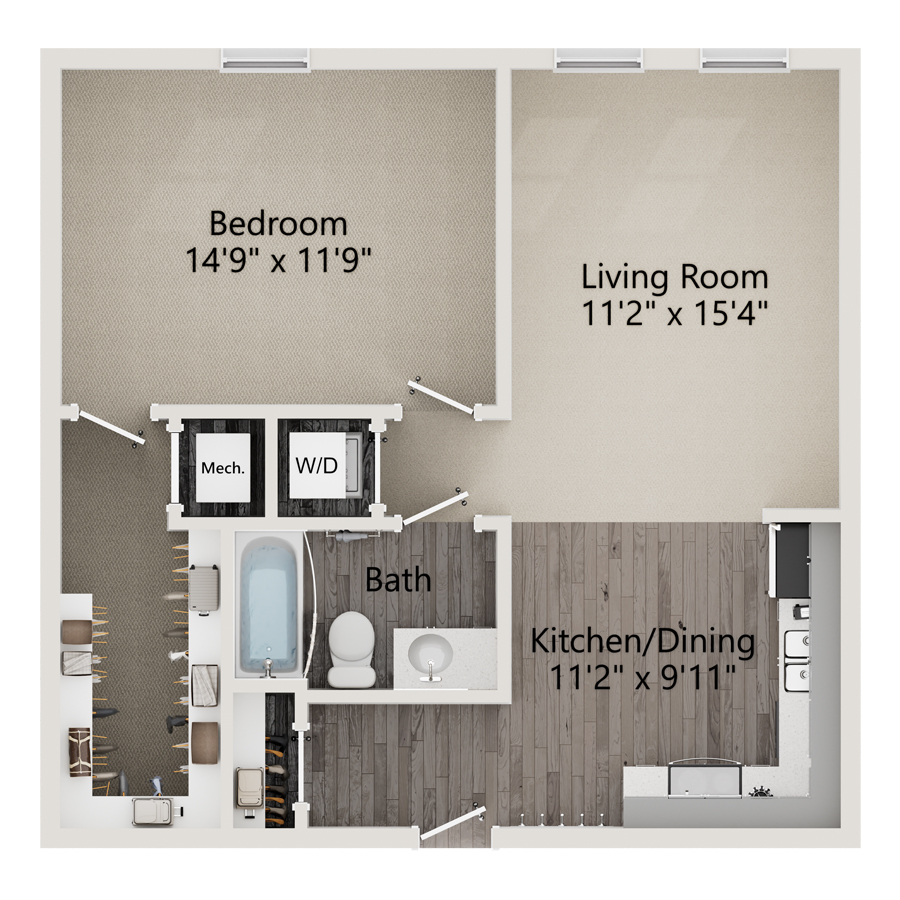 A2 floor plan