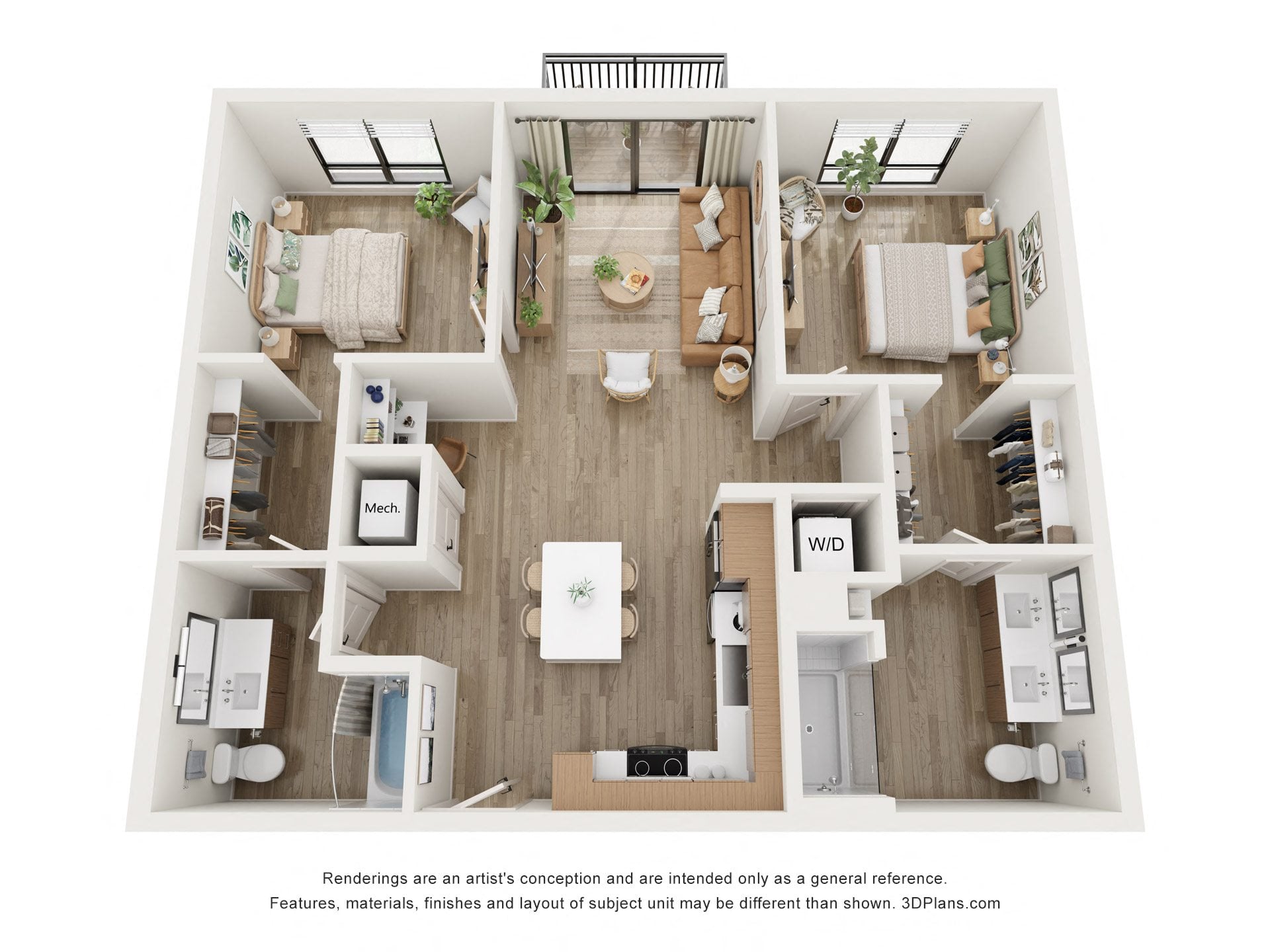 B1B floor plan