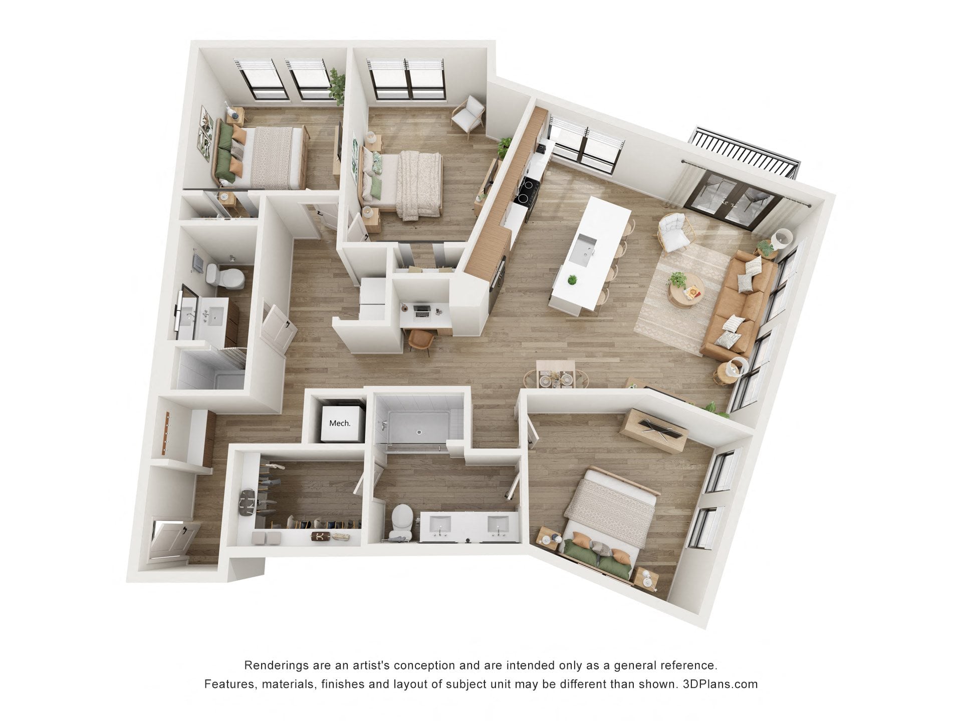 C3A floor plan