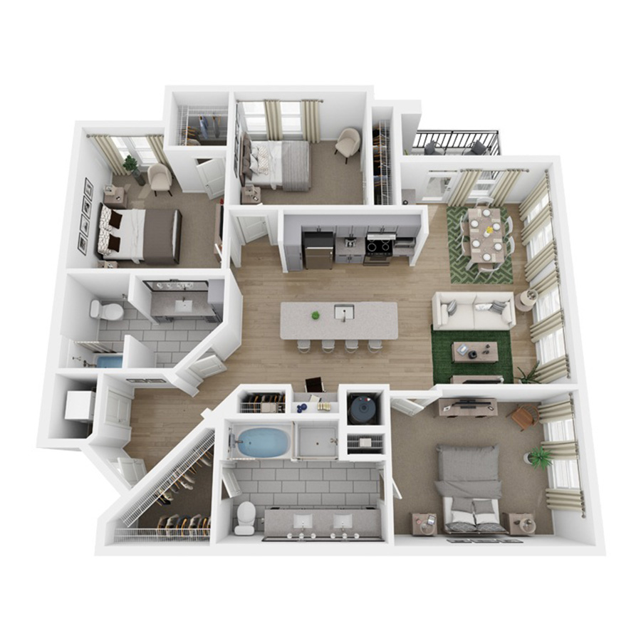 C1-HC floor plan