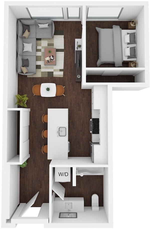 1 Bed/1 Bath-C9 floor plan