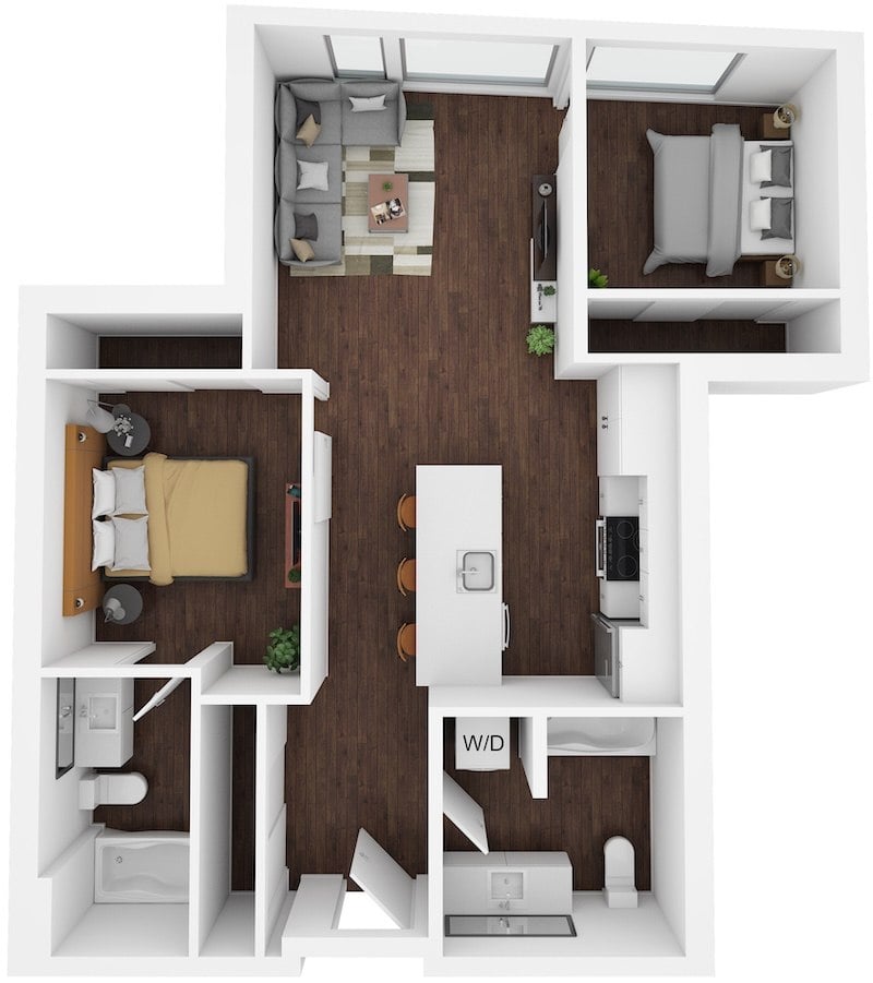 1 Bed/1 Bath-C16 floor plan