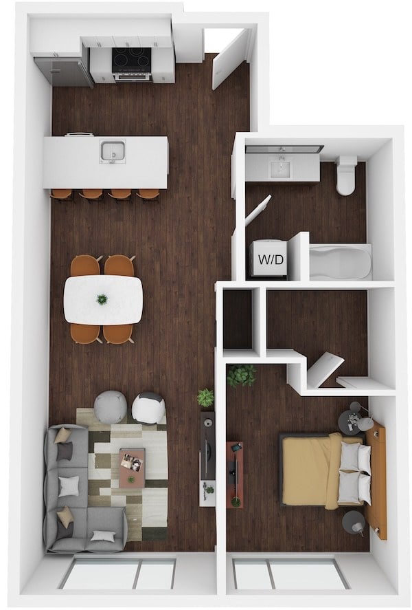 1 Bed/1 Bath-C14 floor plan