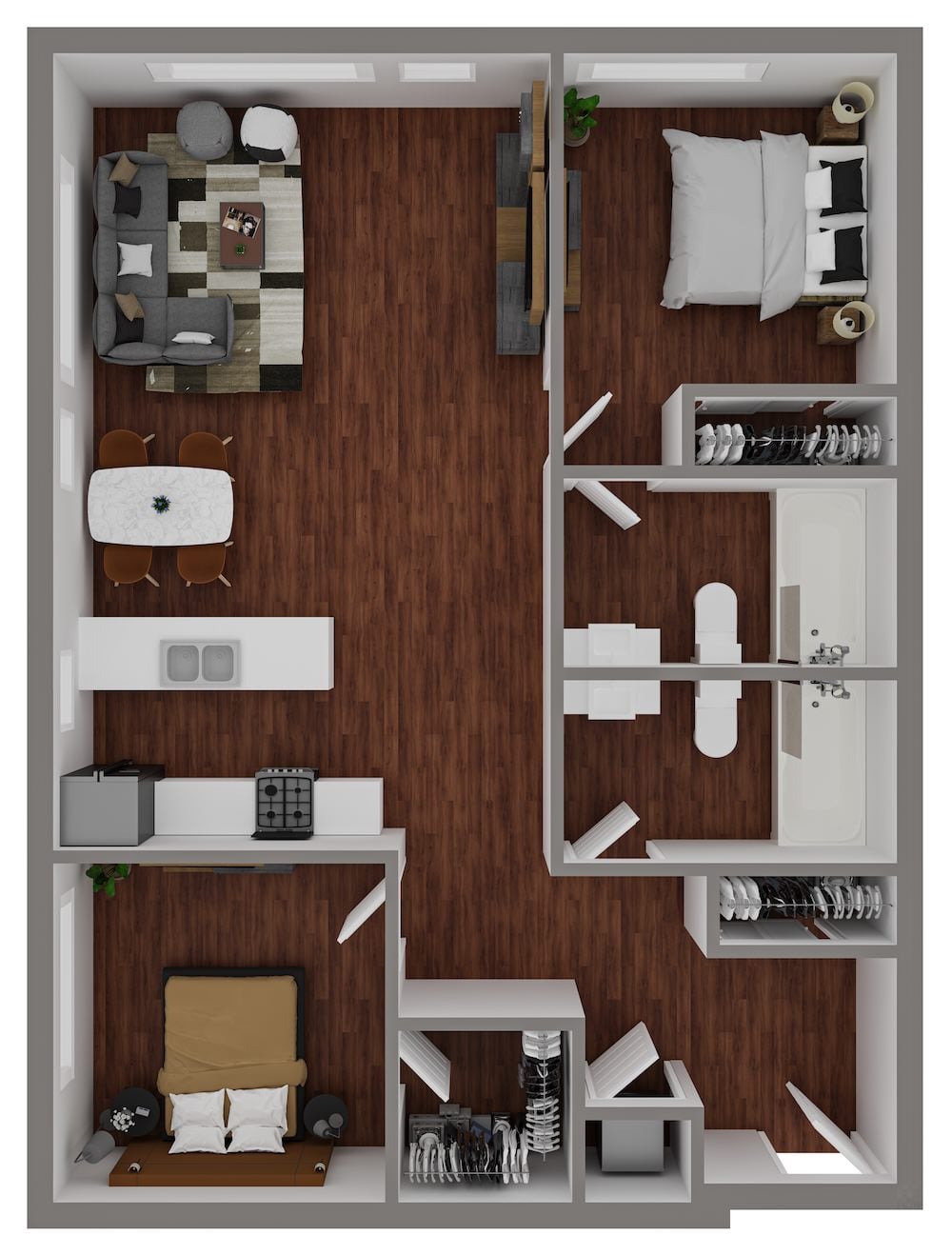 2 Bed/2 Bath-F10 floor plan