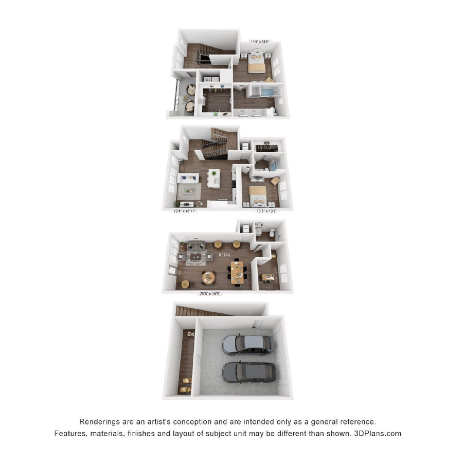 B2 Live/Work floor plan