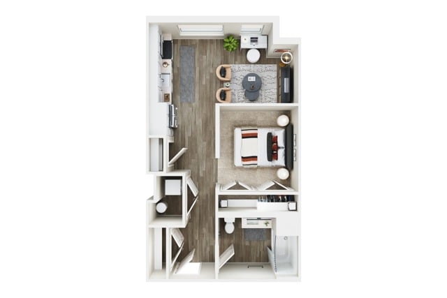 STUDIO - E floor plan