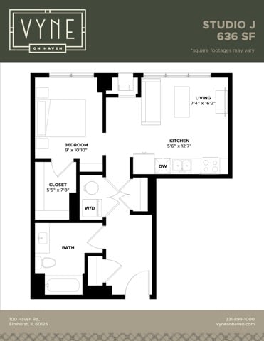 STUDIO - J floor plan
