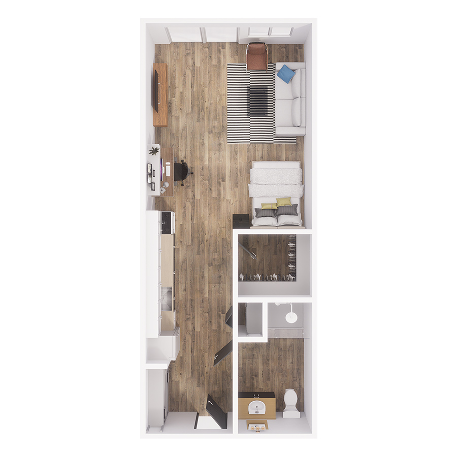 S0 Urban Studio floor plan