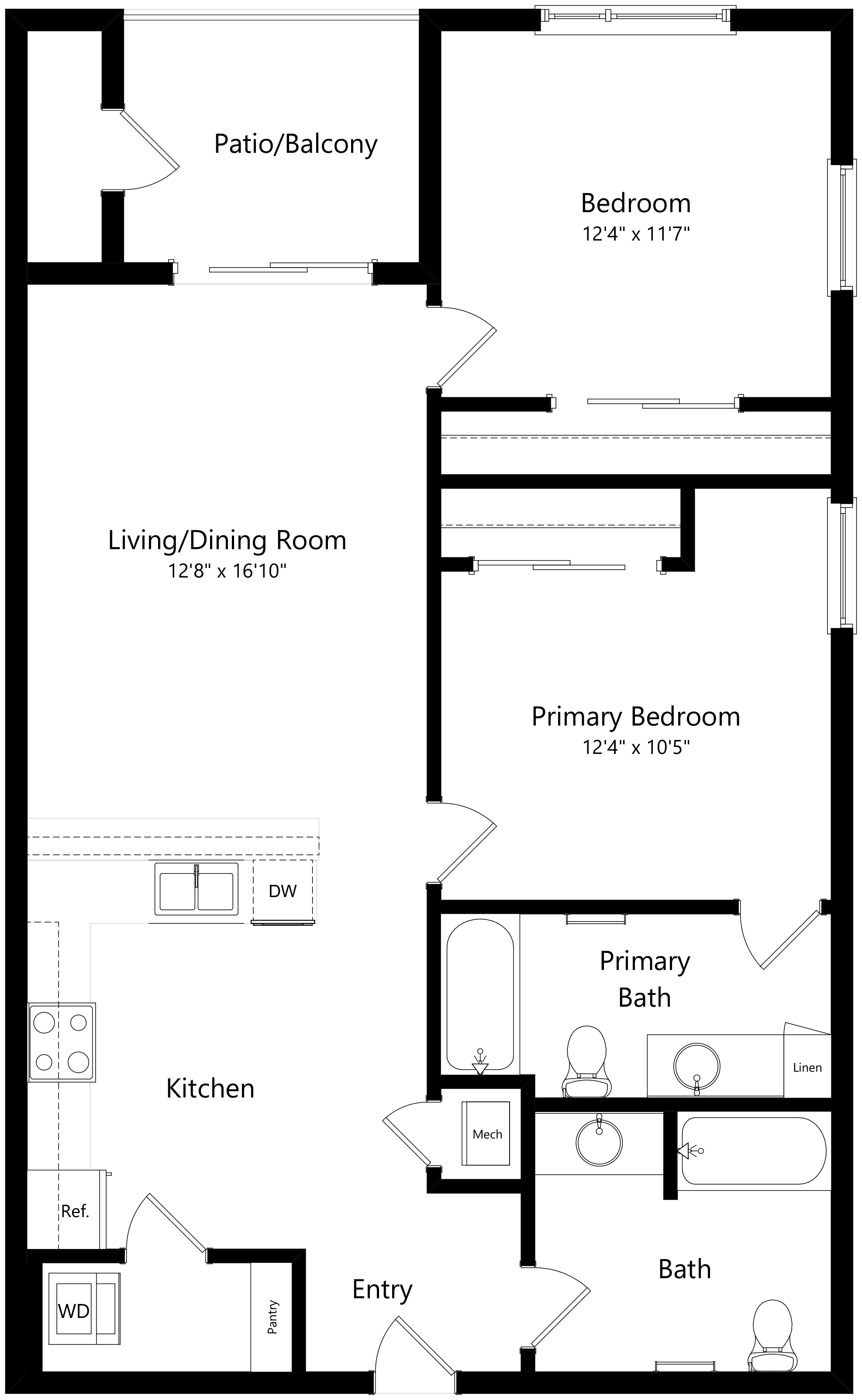 2B floor plan