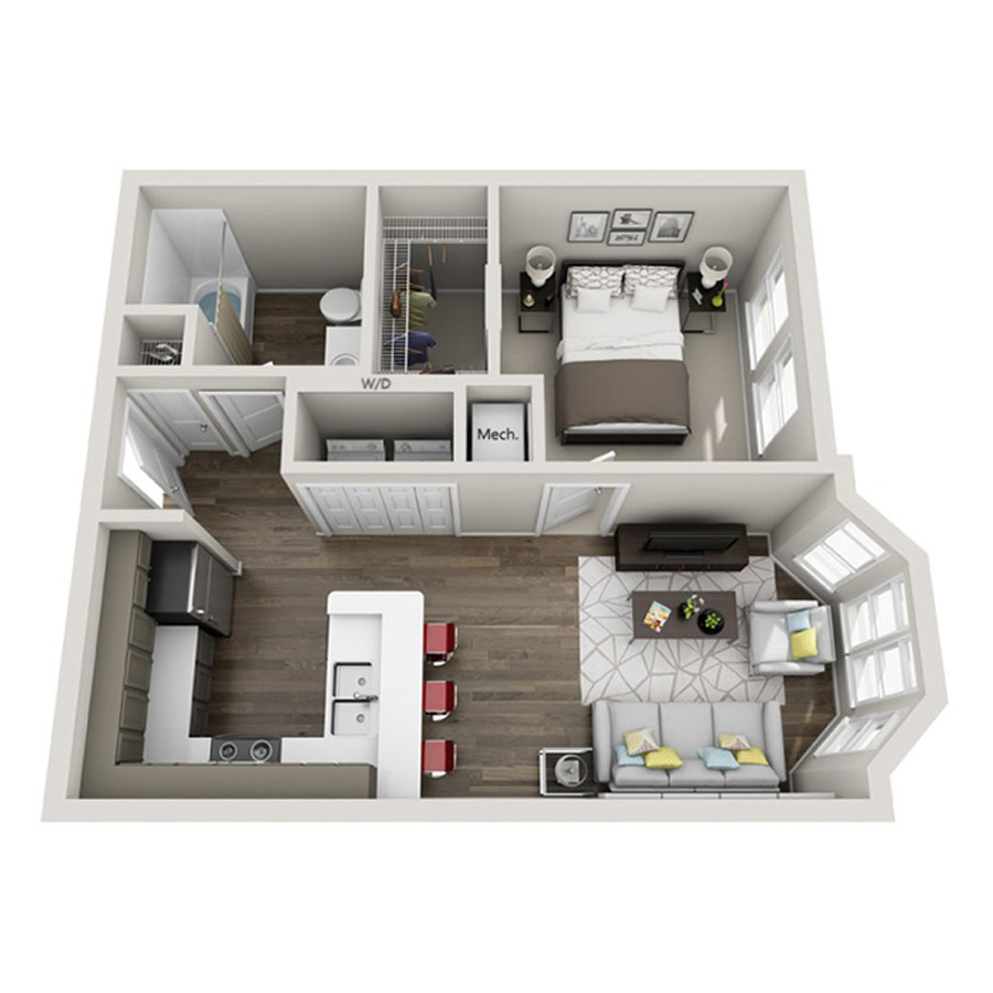 Deluxe floor plan
