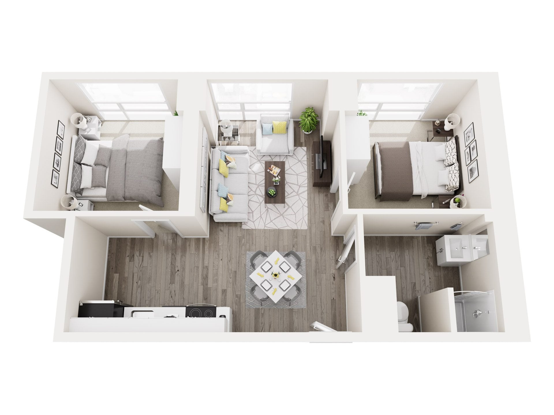 2B floor plan