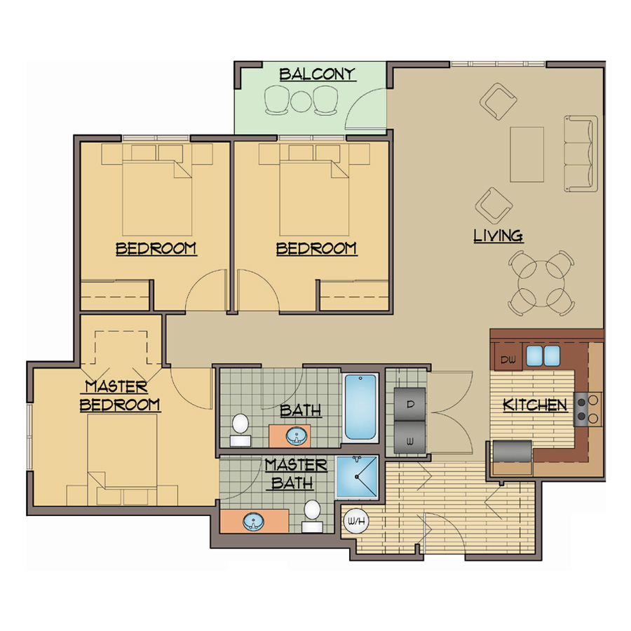 EL-3x2A floor plan
