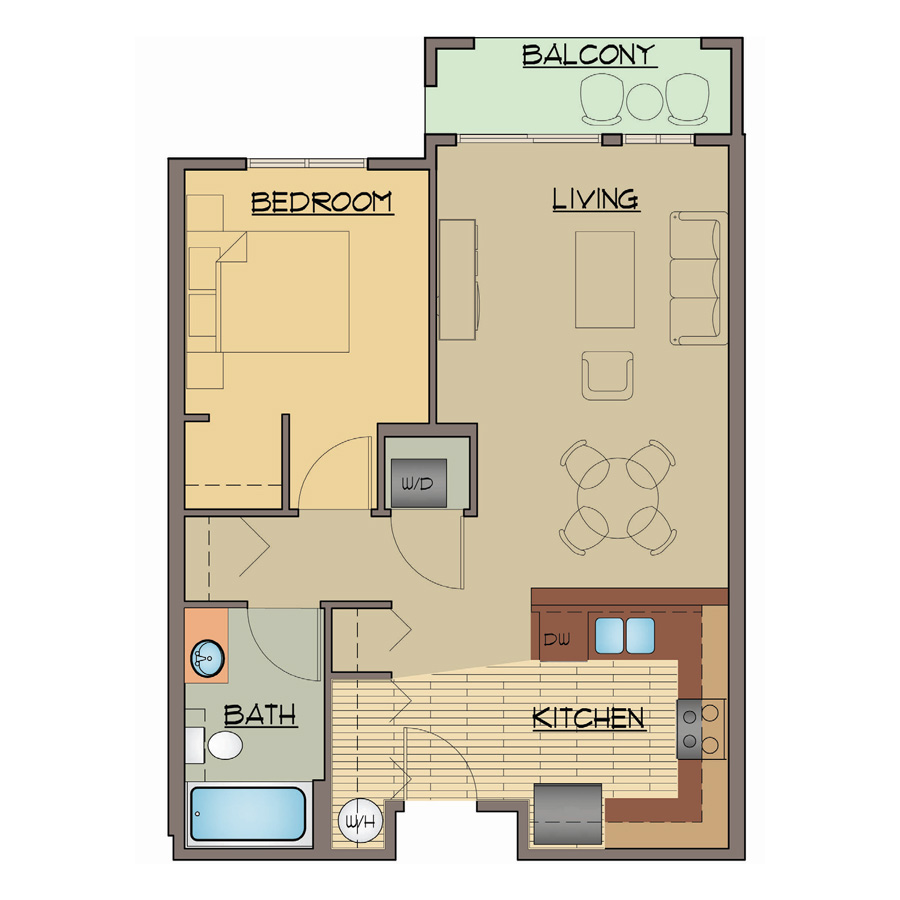 EL-1x1A floor plan