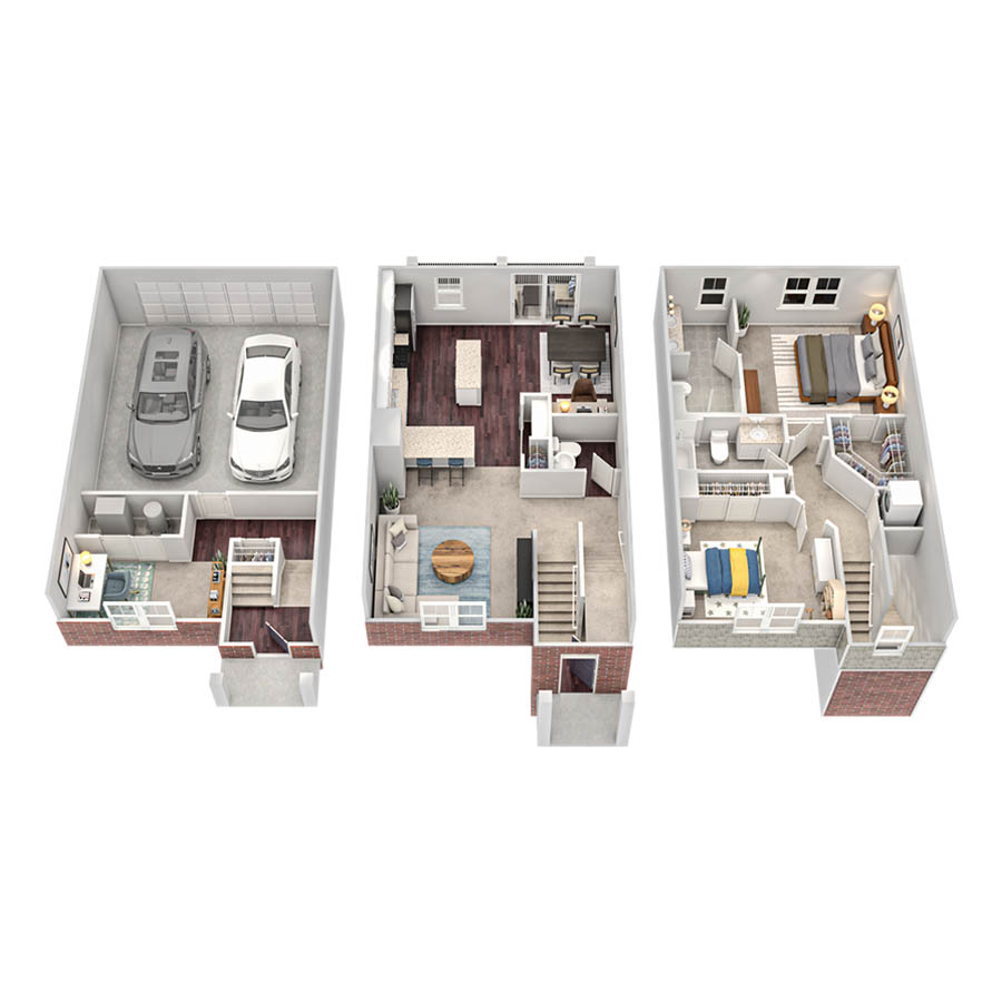 Newberry Townhome floor plan