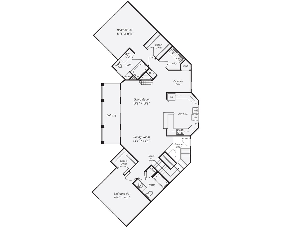2 Bed/2 Bath-The Nicklaus floor plan