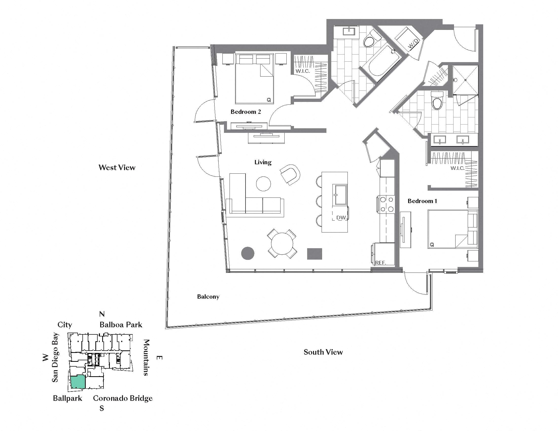 2B floor plan