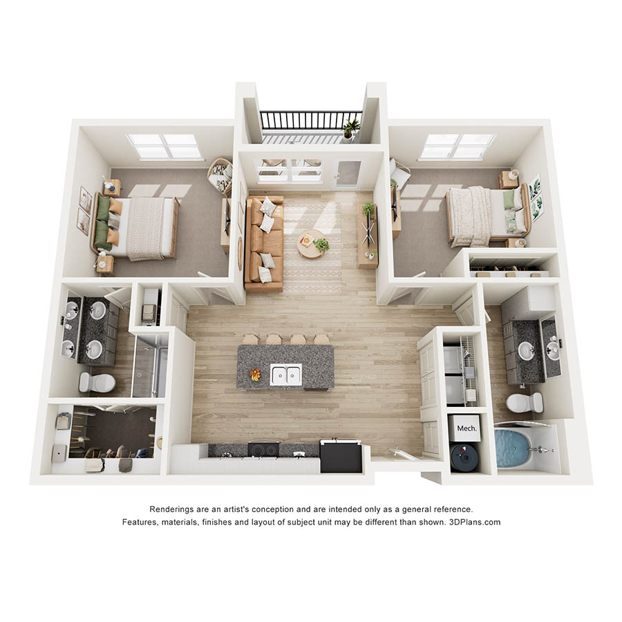 B floor plan