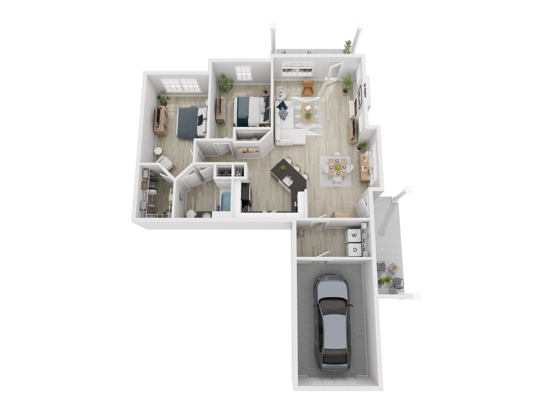 2x1 B floor plan