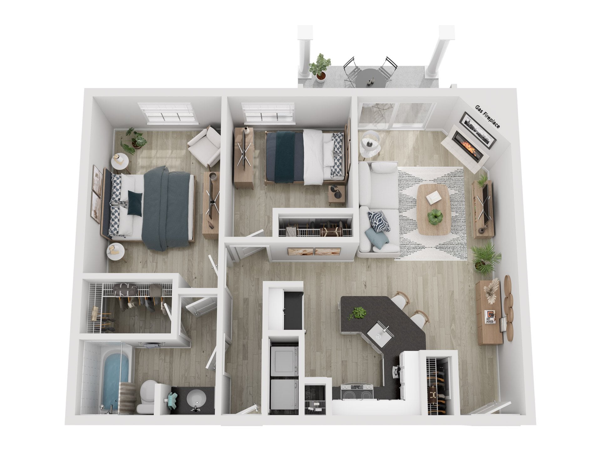 2x1 A floor plan