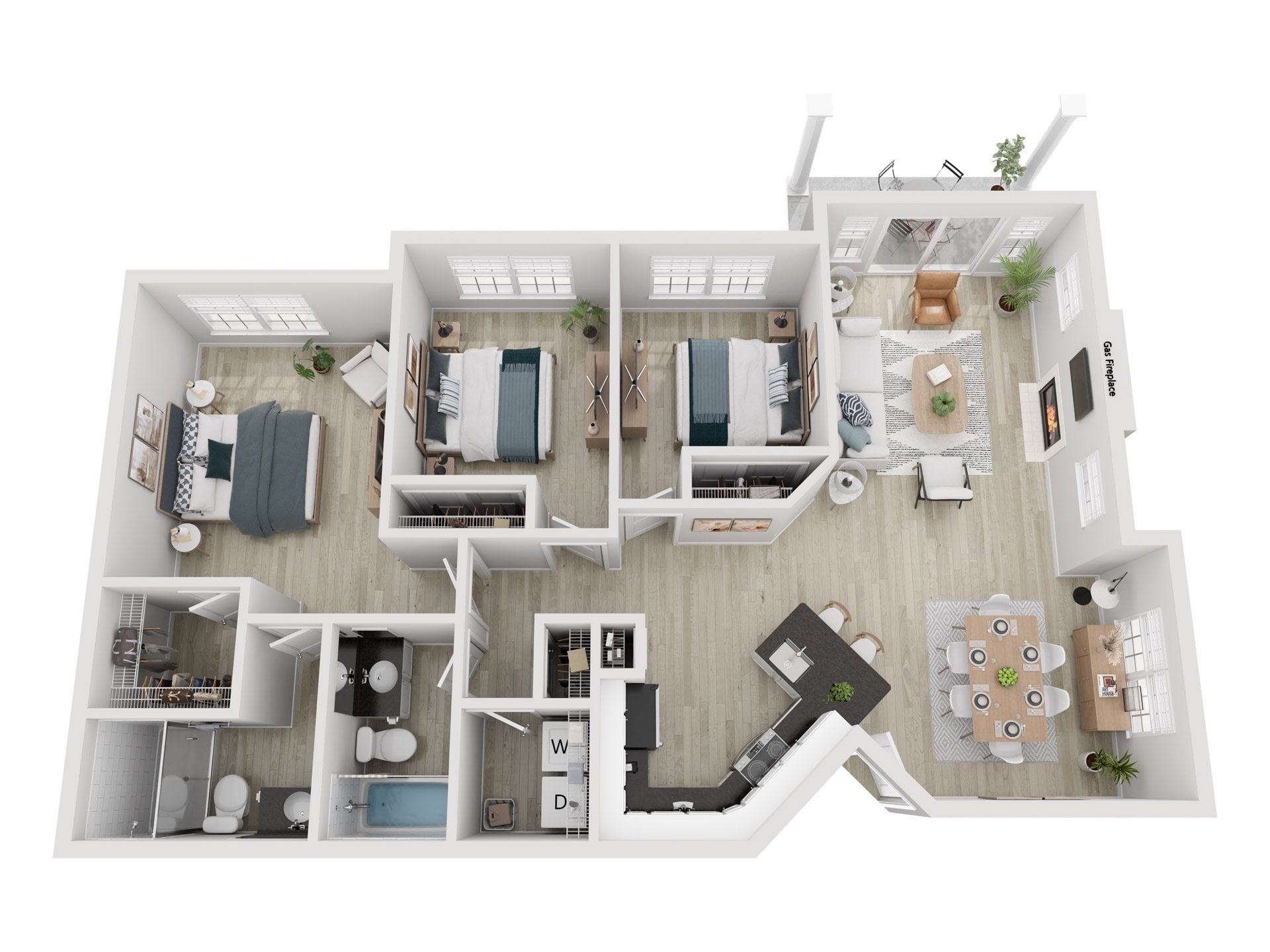 3x2 A floor plan