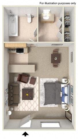 Studio floor plan