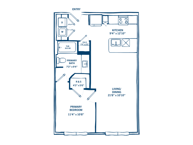 A1A-H floor plan