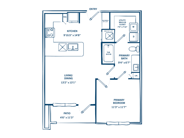 A1C-H floor plan