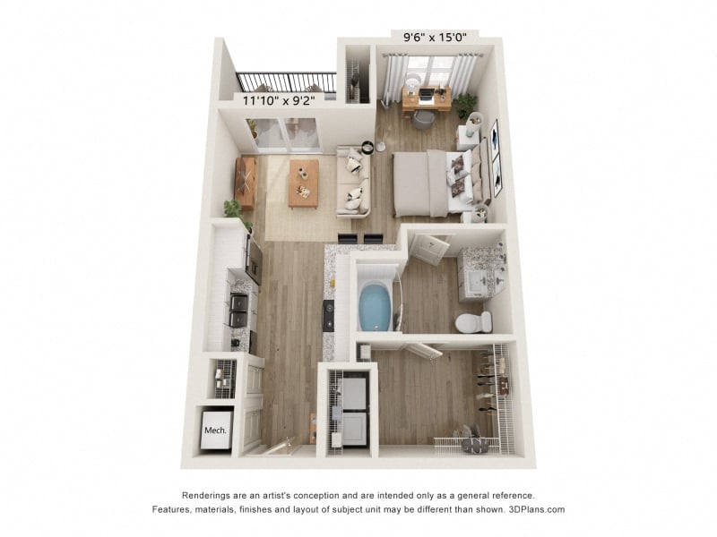 The Cash floor plan
