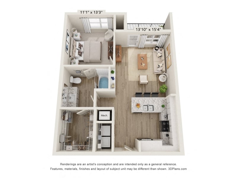 The Parton floor plan