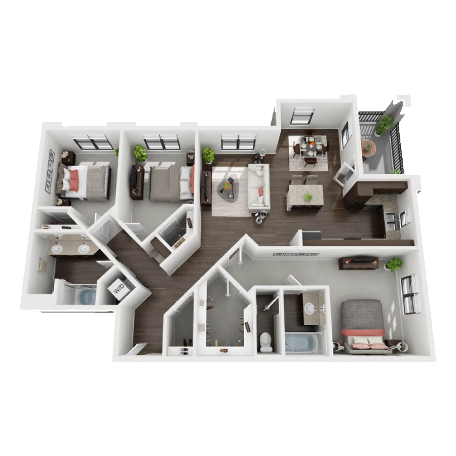 3x2 floor plan