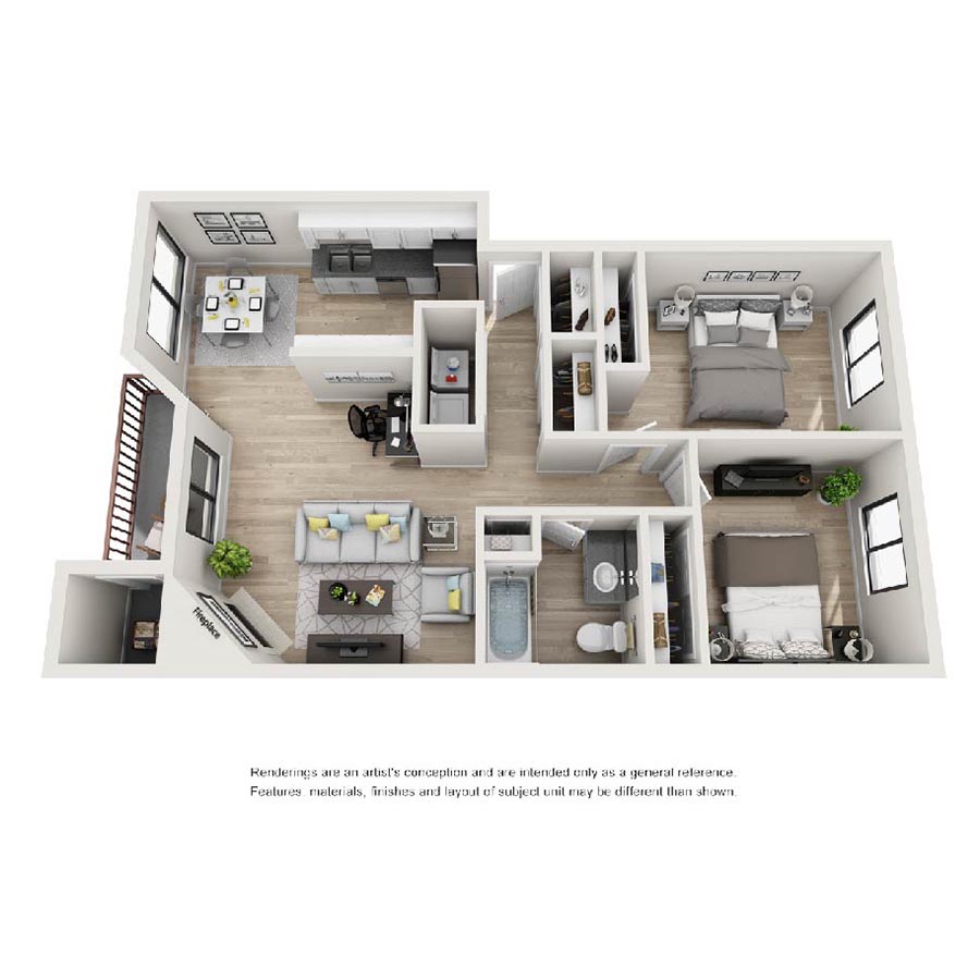2X1 floor plan