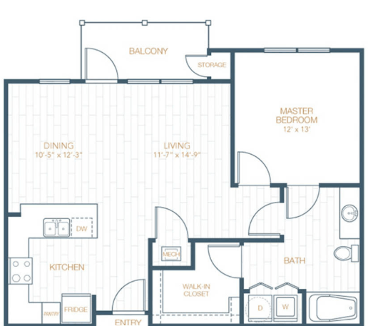 A2 floor plan