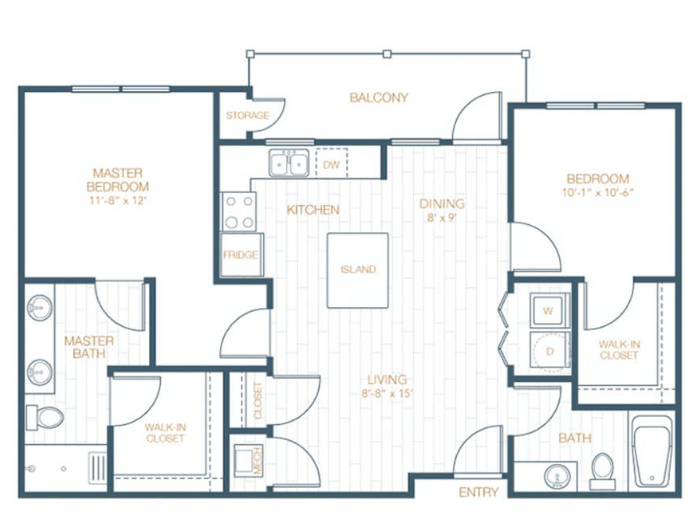 B2 ANSI floor plan