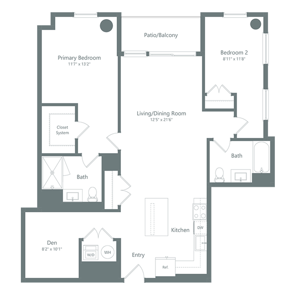 B2D1 floor plan
