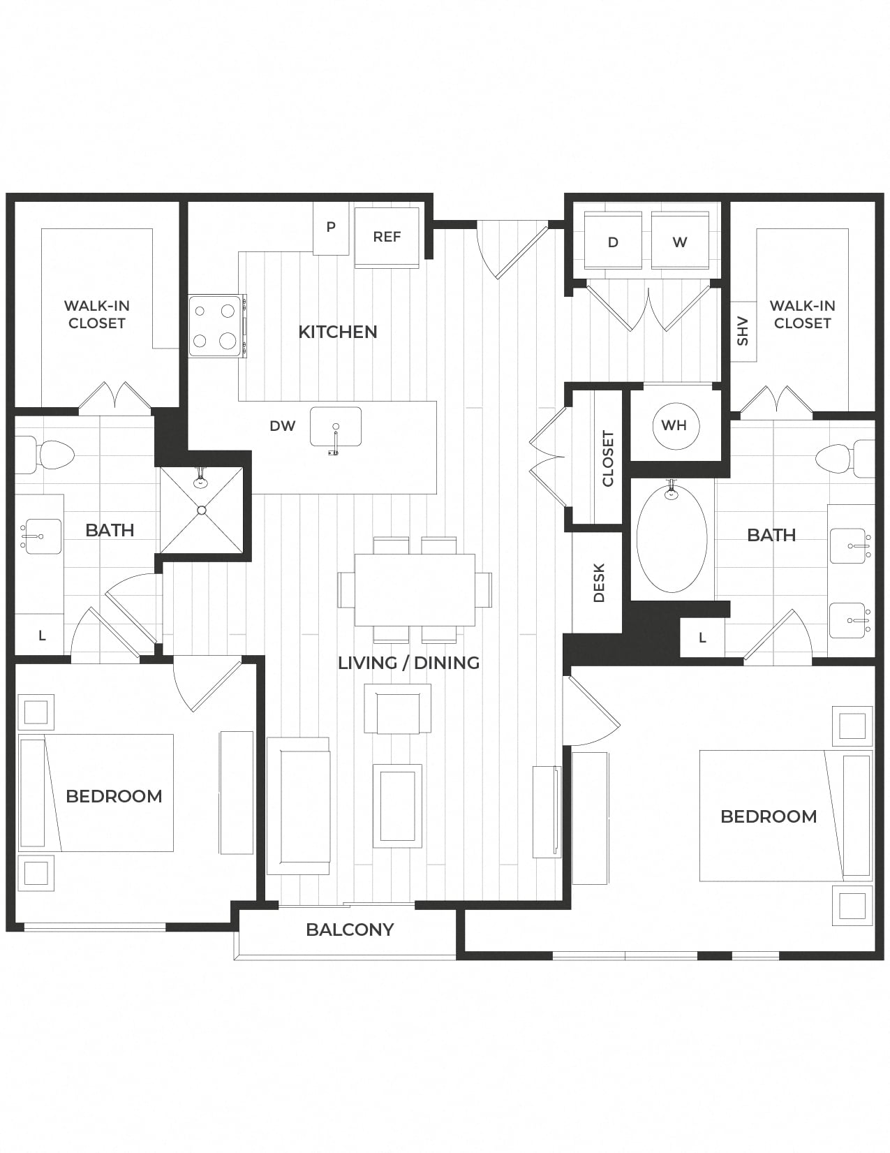 N floor plan