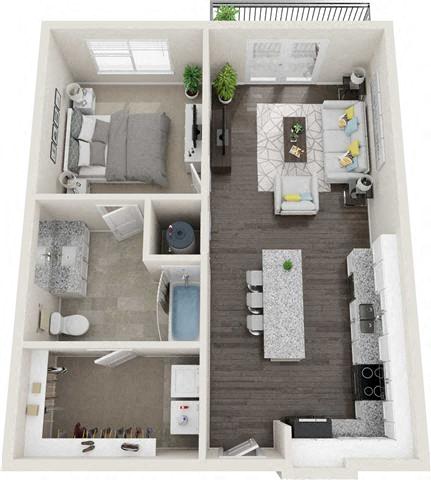 A1* Featured* floor plan