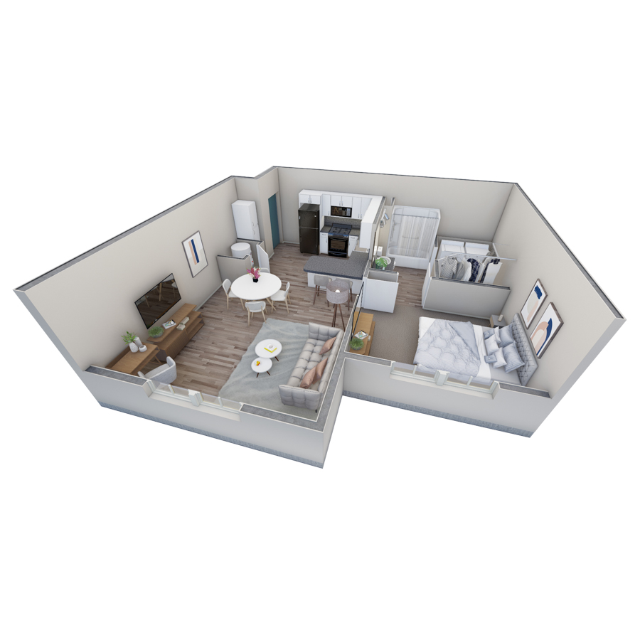 1 BR Retreat Overlook floor plan