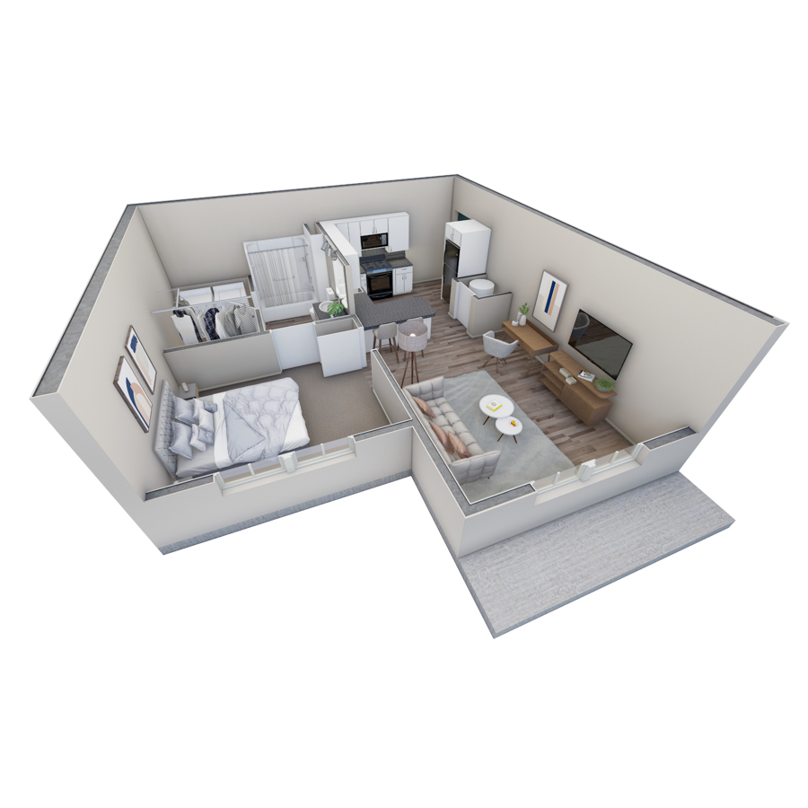 1 BR Horizon Overlook floor plan