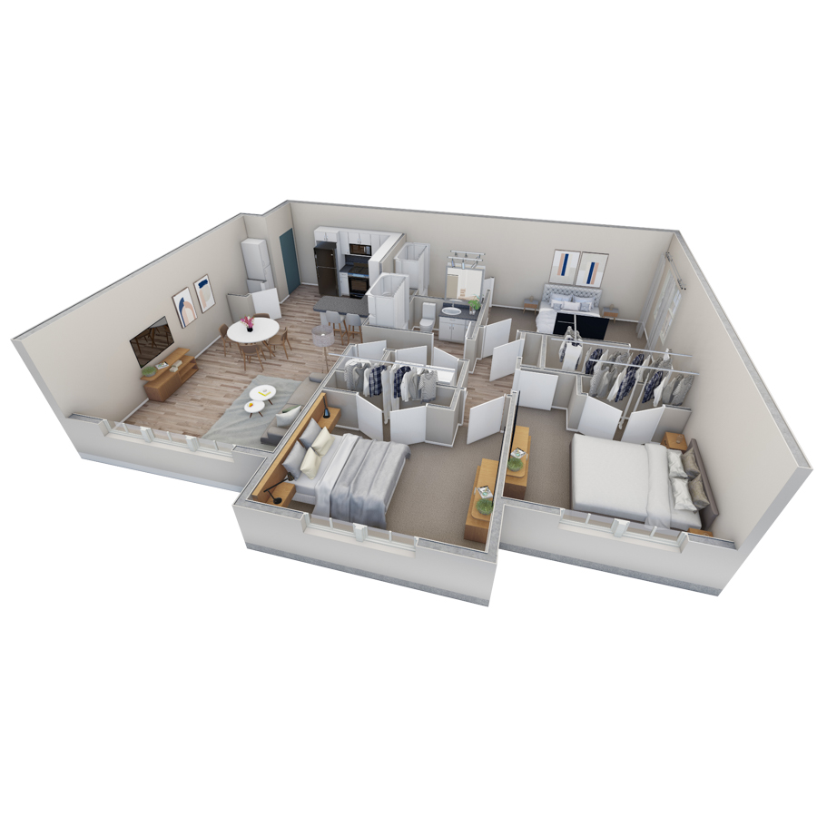 3-2 BR Retreat Overlook floor plan