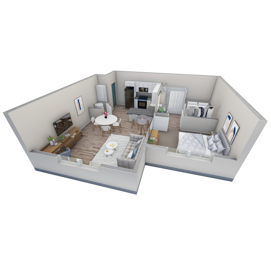 2-1 BR Retreat Overlook floor plan