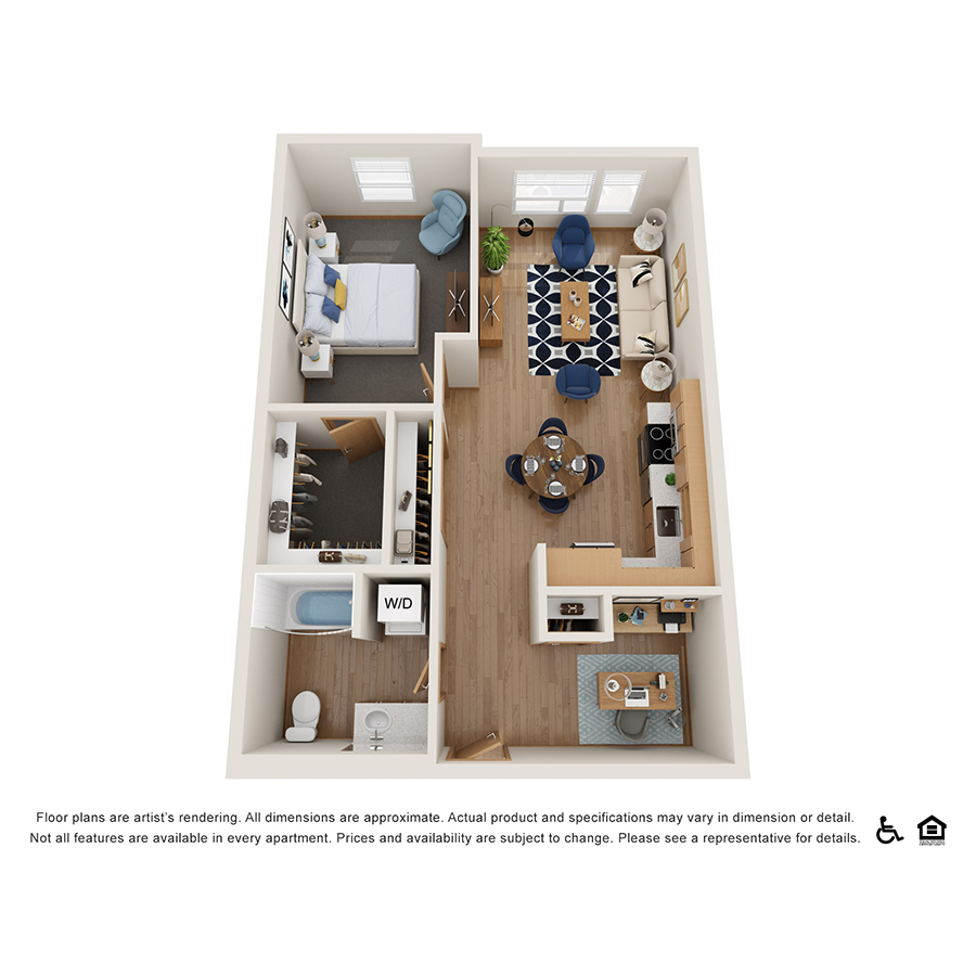 1-C floor plan