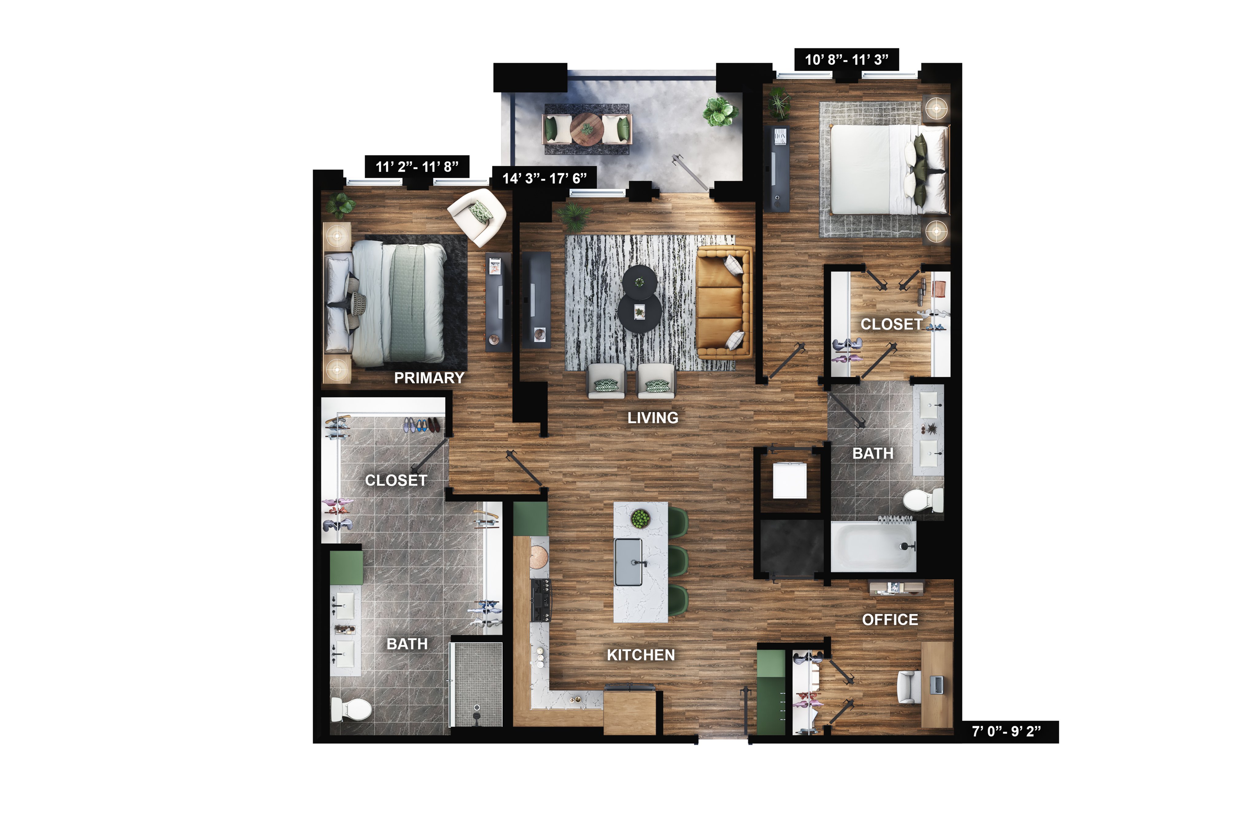 B3-B floor plan