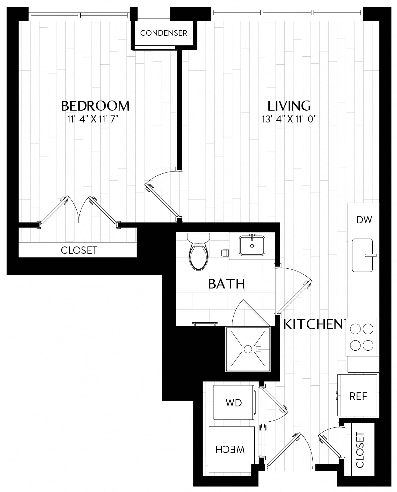 1 Bed/1 Bath-A9M3 floor plan