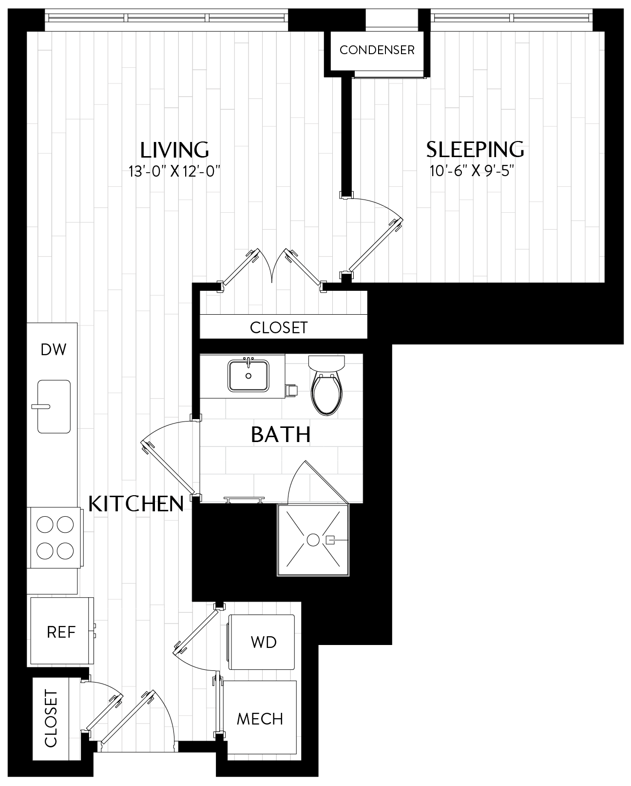 Studio-S1M7 floor plan