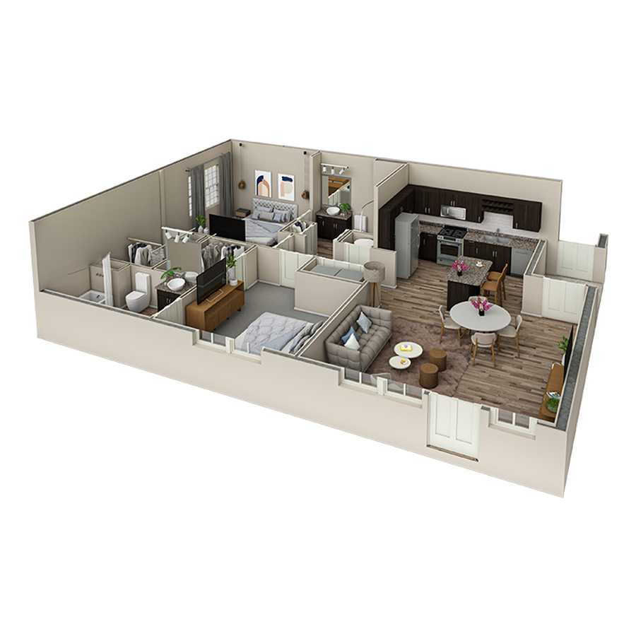 2 BR Vue Overlook floor plan