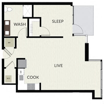 1 Bed/1 Bath-A11 floor plan