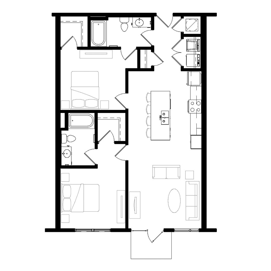 The Beam floor plan
